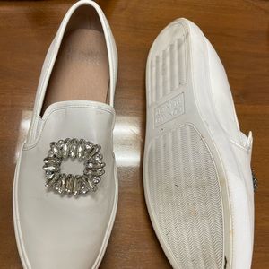 White leather sneakers